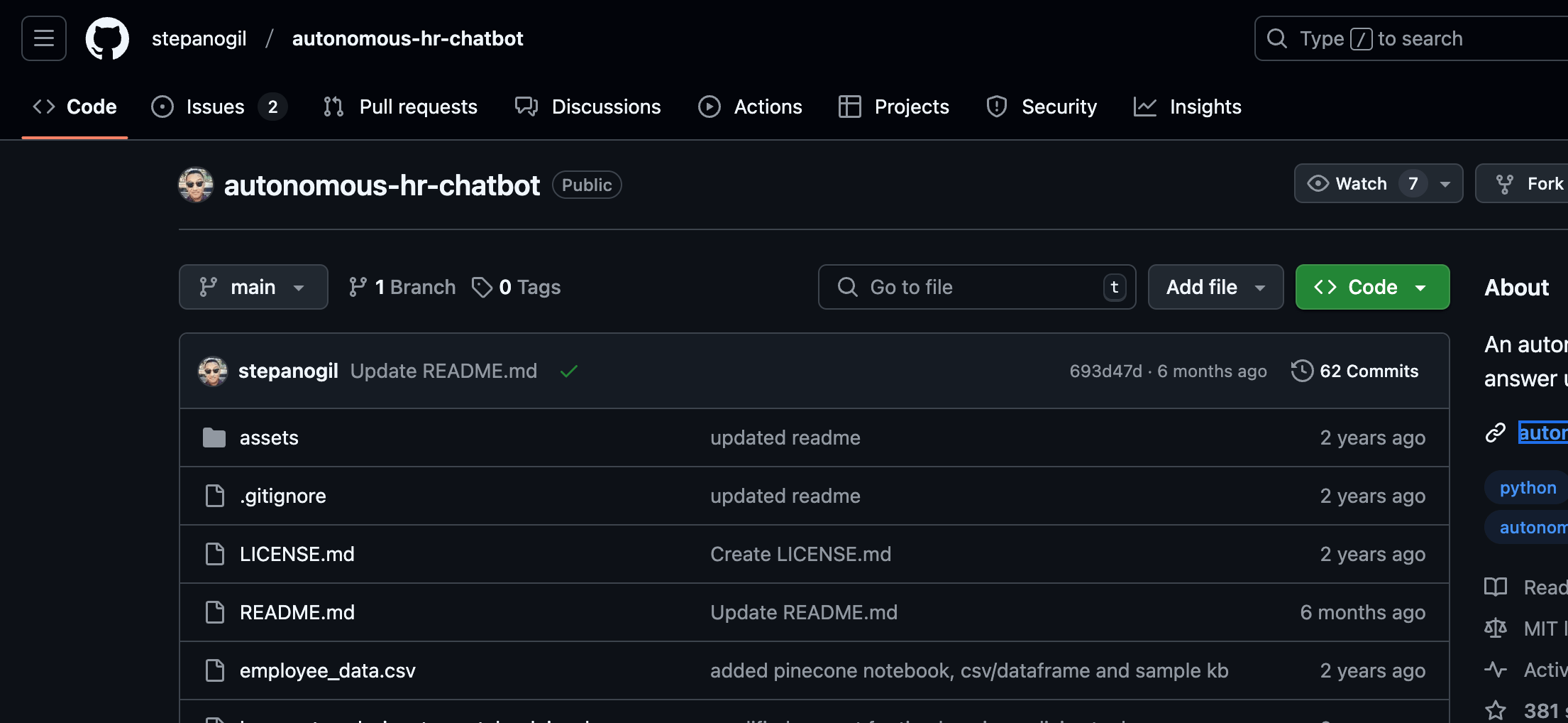 Autonomous HR Chatbot